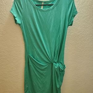 Bright teal almost green short maxi
